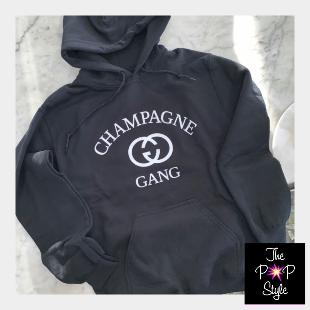 Champagne Gang Hoodie Unisex Fit - Picture 1 of 1
